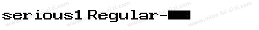 serious1 Regular字体转换